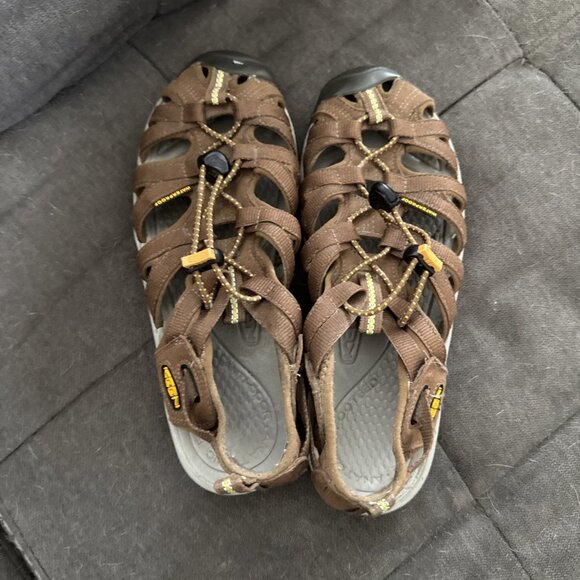 Keen Whisper Sandals Women's Size 7 Brown Closed Toe Waterproof Hiking - Picture 8 of 10